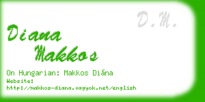 diana makkos business card